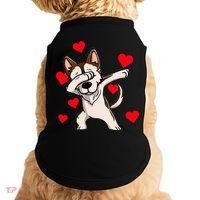 Dabbing Siberian Husky Valentines Day Doggie Tank thumb 0