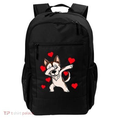 Dabbing Siberian Husky Valentines Day Backpack
