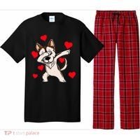 Dabbing Siberian Husky Valentines Day Pajama Set thumb 0