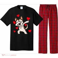 Dabbing Siberian Husky Valentines Day Pajama Set thumb 0