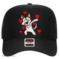 Dabbing Siberian Husky Valentines Day Hat thumb 0