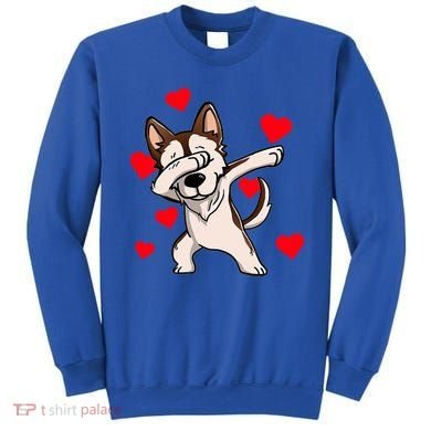 Dabbing Siberian Husky Valentines Day Sweatshirt