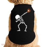 Dabbing Skeleton Baseball Glove Catch Dab Doggie Tank thumb 0