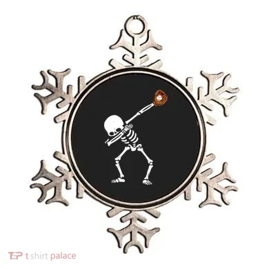 Dabbing Skeleton Baseball Glove Catch Dab Ornament