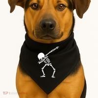 Dabbing Skeleton Dab USA-Made Doggie Bandana thumb 1