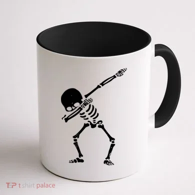 Dabbing Skeleton Dab Coffee Mug back
