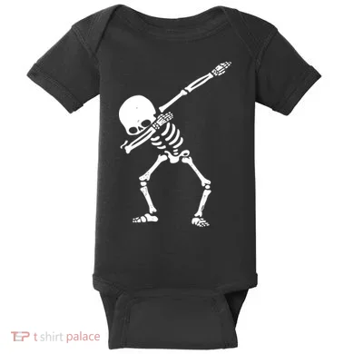 Dabbing Skeleton Dab Baby Bodysuit