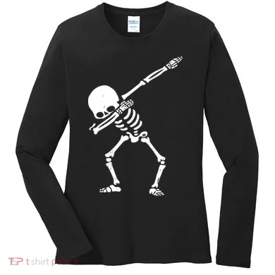 Dabbing Skeleton Dab Women's Long Sleeve Shirt