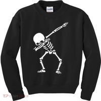 Dabbing Skeleton Dab Kids Sweatshirt thumb 0