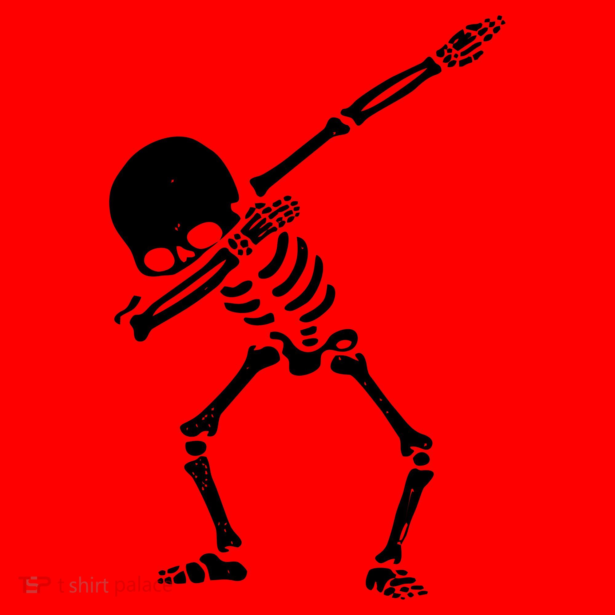 Dabbing Skeleton Dab Santa Hat
