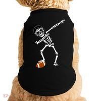 Dabbing Skeleton Football Dab Touchdown TD Doggie Tank thumb 0