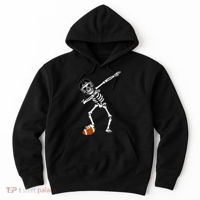 Dabbing Skeleton Football Dab Touchdown TD Hoodie