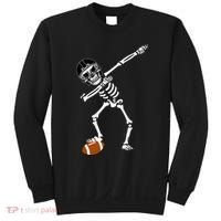 Dabbing Skeleton Football Dab Touchdown TD Sweatshirt thumb 0