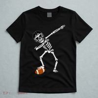 Dabbing Skeleton Football Dab Touchdown TD T-Shirt thumb 5