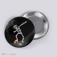 Dabbing Skeleton Football Dab Touchdown TD Button thumb 0