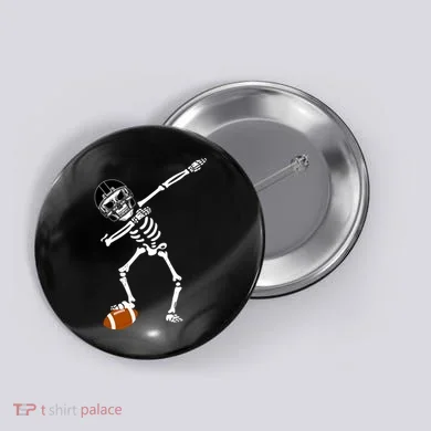 Dabbing Skeleton Football Dab Touchdown TD Button