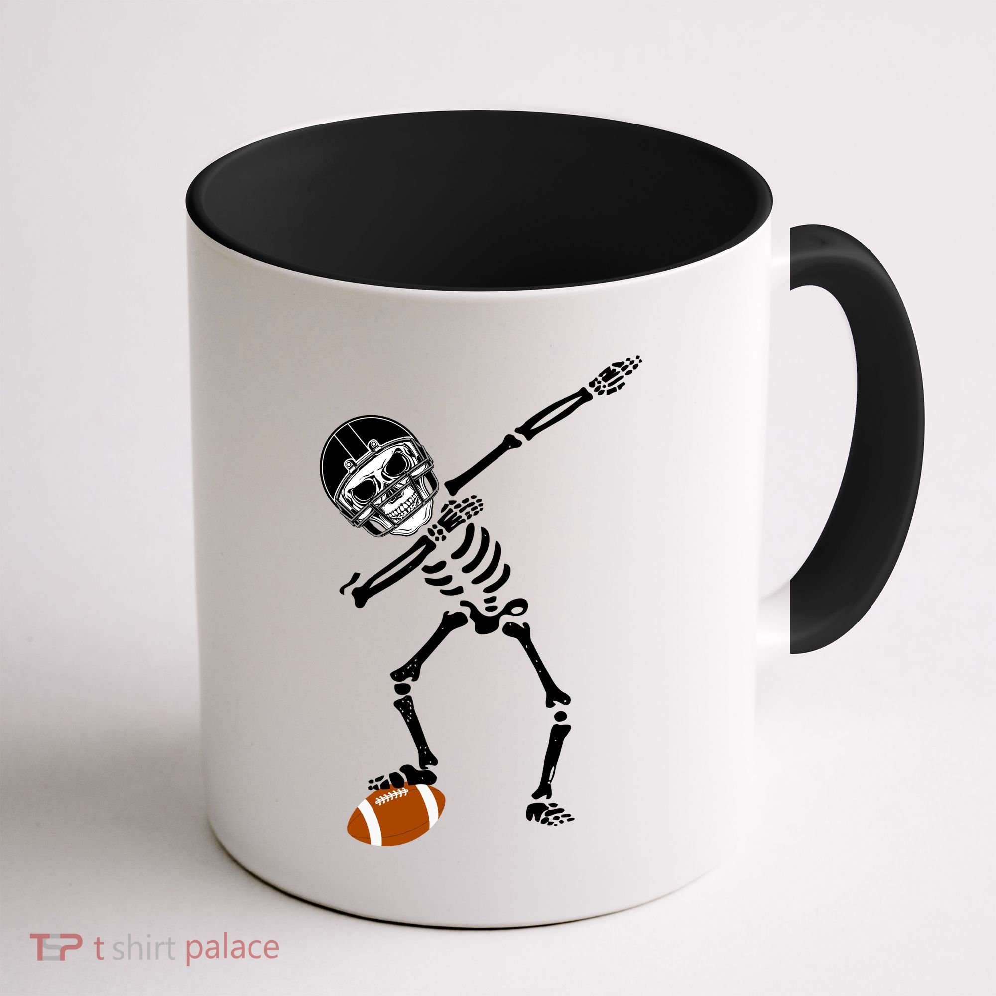 Dabbing Skeleton Football Dab Touchdown TD Coffee Mug