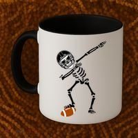 Dabbing Skeleton Football Dab Touchdown TD Coffee Mug thumb 2