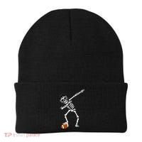 Dabbing Skeleton Football Dab Touchdown TD Beanie thumb 0