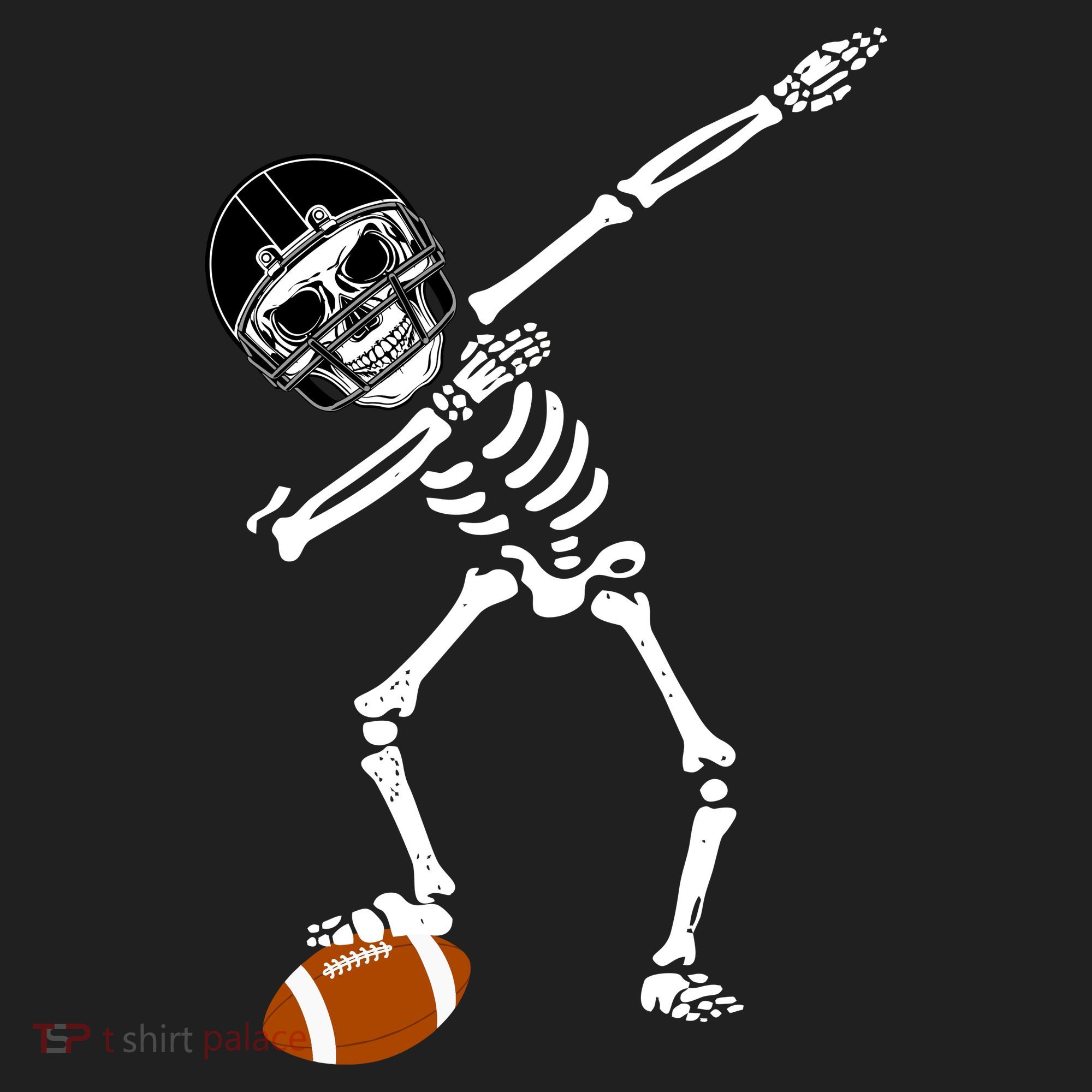 Dabbing Skeleton Football Dab Touchdown TD Beanie