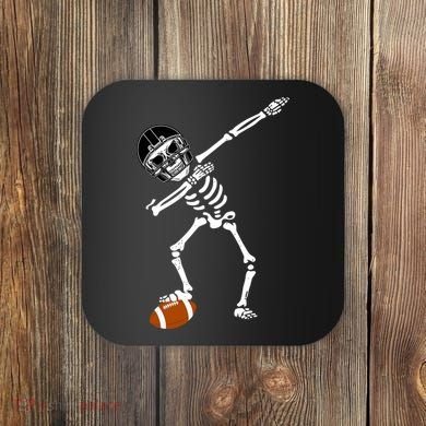 Dabbing Skeleton Football Dab Touchdown TD Coaster