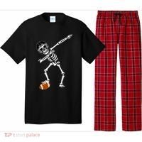 Dabbing Skeleton Football Dab Touchdown TD Pajama Set thumb 0