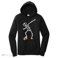 Dabbing Skeleton Football Dab Touchdown TD Women's Hoodie thumb 0