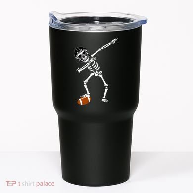 Dabbing Skeleton Football Dab Touchdown TD Tumbler