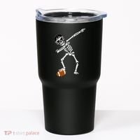 Dabbing Skeleton Football Dab Touchdown TD Tumbler thumb 0