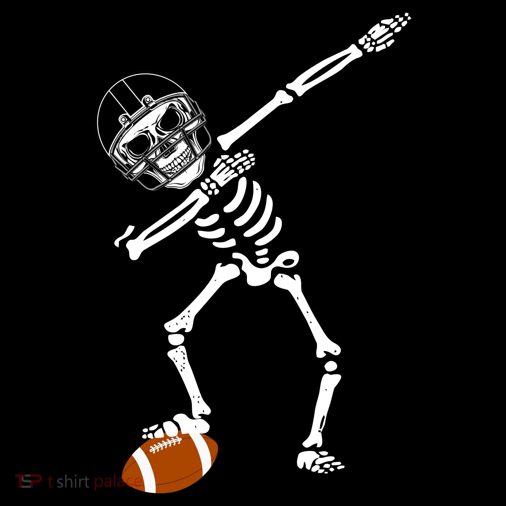 Dabbing Skeleton Football Dab Touchdown TD Mousepad