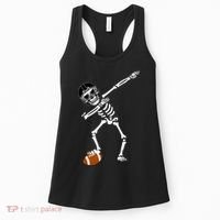 Dabbing Skeleton Football Dab Touchdown TD Women's Tank Top thumb 0