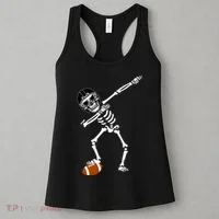 Dabbing Skeleton Football Dab Touchdown TD Women's Tank Top thumb 3