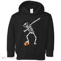 Dabbing Skeleton Football Dab Touchdown TD Toddler Hoodie thumb 0