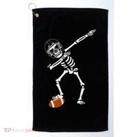 Dabbing Skeleton Football Dab Touchdown TD Golf Towel thumb 0