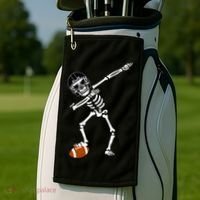 Dabbing Skeleton Football Dab Touchdown TD Golf Towel thumb 2