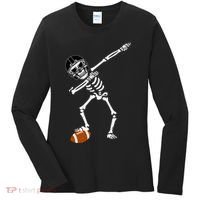 Dabbing Skeleton Football Dab Touchdown TD Women's Long Sleeve Shirt thumb 0