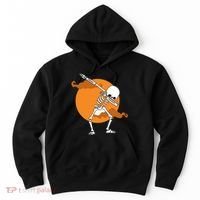 Dabbing Skeleton Halloween Moon Hoodie thumb 0