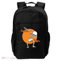 Dabbing Skeleton Halloween Moon Backpack thumb 0