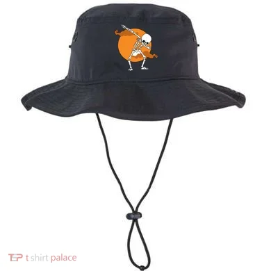 Dabbing Skeleton Halloween Moon Bucket Hat