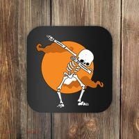 Dabbing Skeleton Halloween Moon Coaster thumb 0