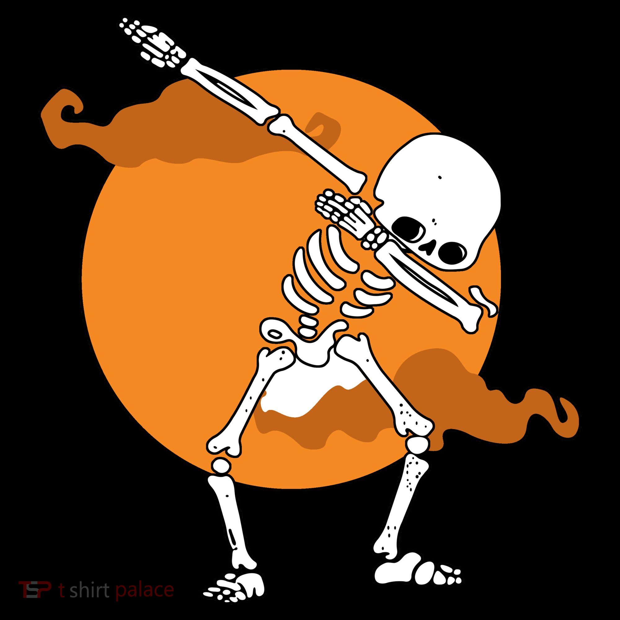 Dabbing Skeleton Halloween Moon Women's Hoodie