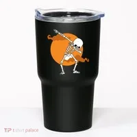Dabbing Skeleton Halloween Moon Tumbler thumb 0