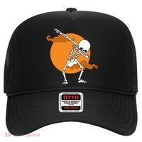 Dabbing Skeleton Halloween Moon Hat thumb 0
