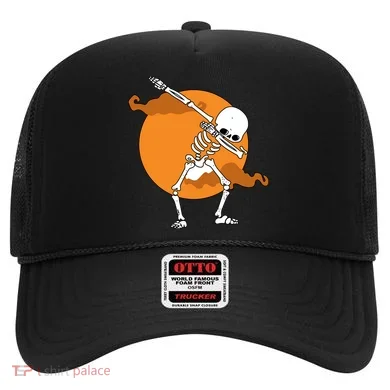 Dabbing Skeleton Halloween Moon Hat