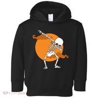 Dabbing Skeleton Halloween Moon Toddler Hoodie thumb 0