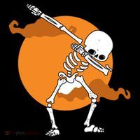 Dabbing Skeleton Halloween Moon Toddler Hoodie thumb 2