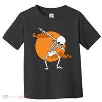 Dabbing Skeleton Halloween Moon Toddler T-Shirt thumb 0