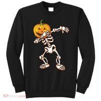 Dabbing Skeleton Pumpkin Head  Sweatshirt thumb 0