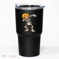 Dabbing Skeleton Pumpkin Head  Tumbler thumb 0