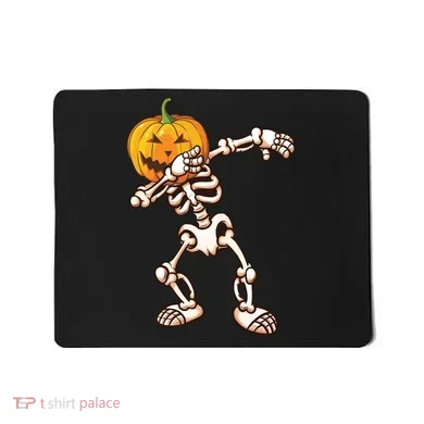 Dabbing Skeleton Pumpkin Head  Mousepad
